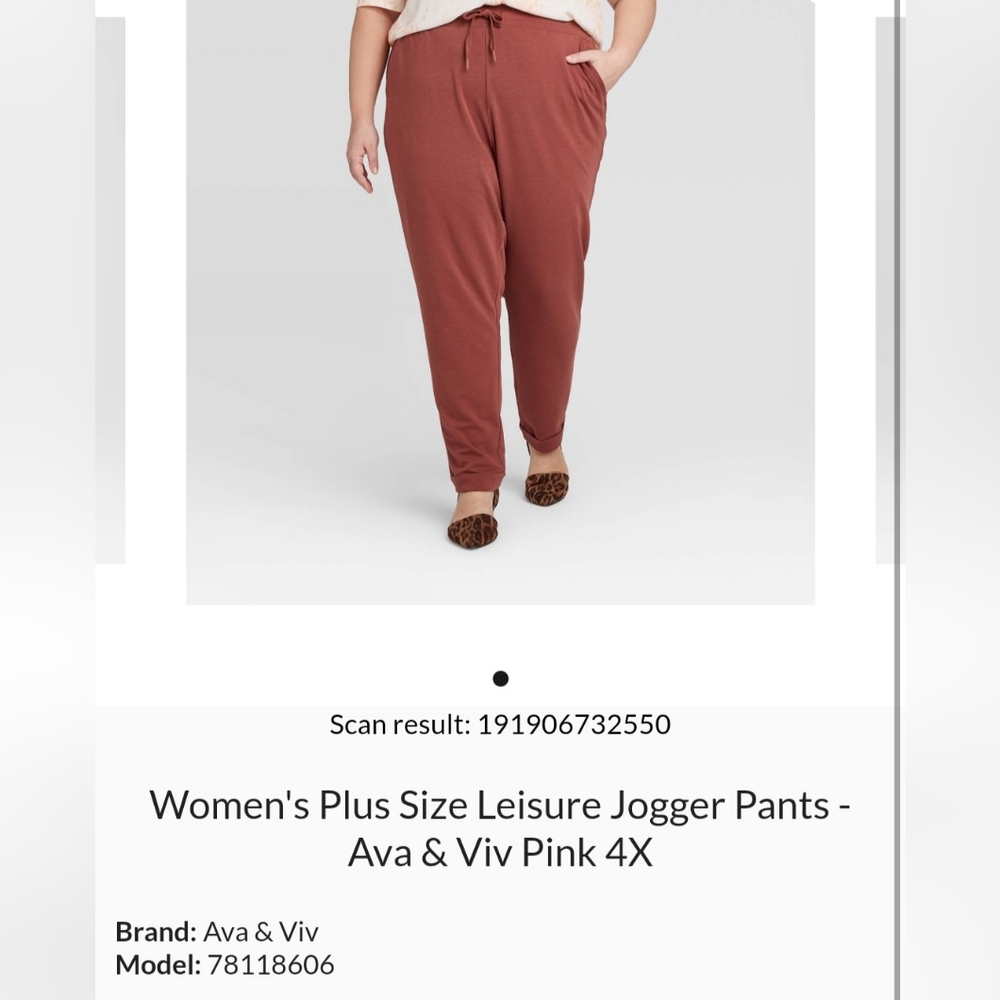 Women's plus size joggers